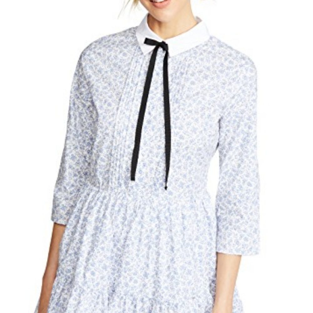 English Factory - Long Sleeve Pleated Dress